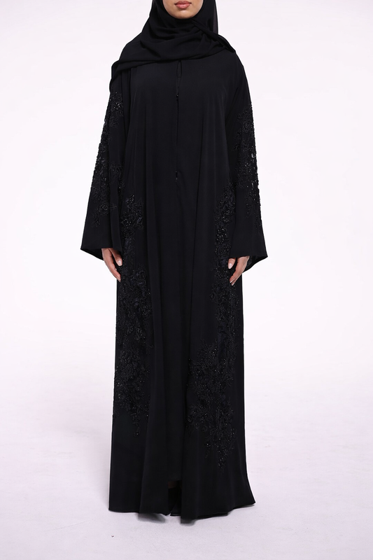 Maryam- Black (Non-Sheer Lace)